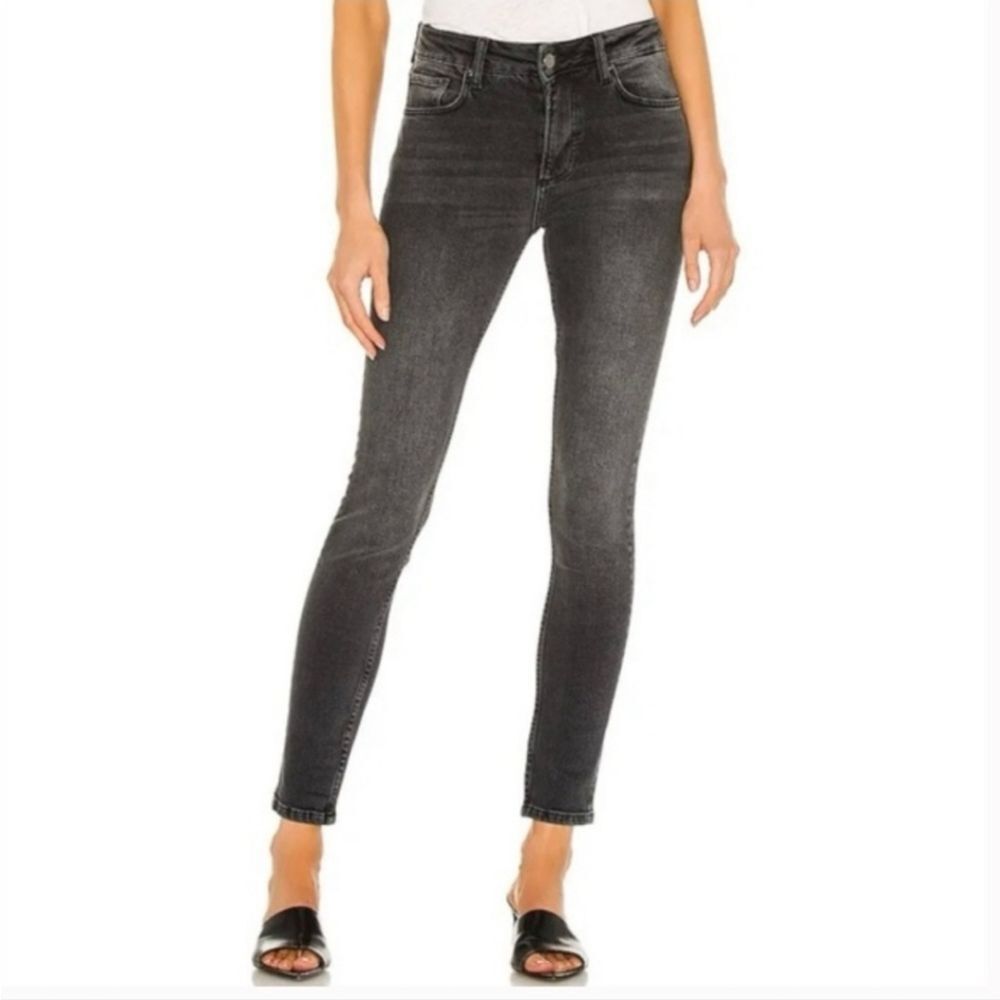 Anine Bing -1117 Black Skinny Jeans Mid Rise Women's Size 29‎